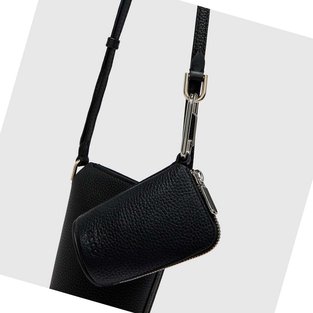 Women's Ecco Textureblocks Pot Bags Black | Canada 305ZUT